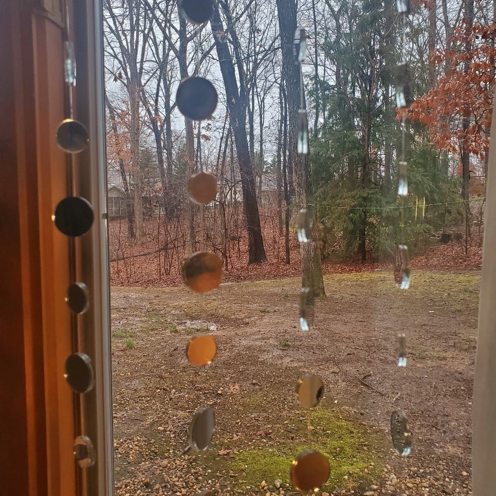 44" L MIRRORED GARLAND Suncatcher Handcrafted Garland | Hanging Wall Art Decor - Picture 5 of 5